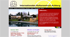 Desktop Screenshot of kulturzentrum-achberg.de